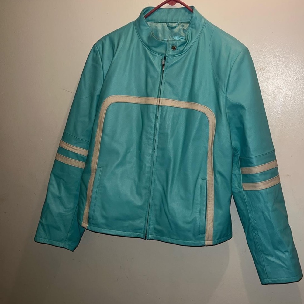 Wilson leather moto jacket